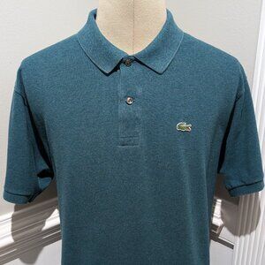 Lacoste Shirt Men's XXL Size 7 Green Polo Classic Fit Short Sleeve Cotton Golf